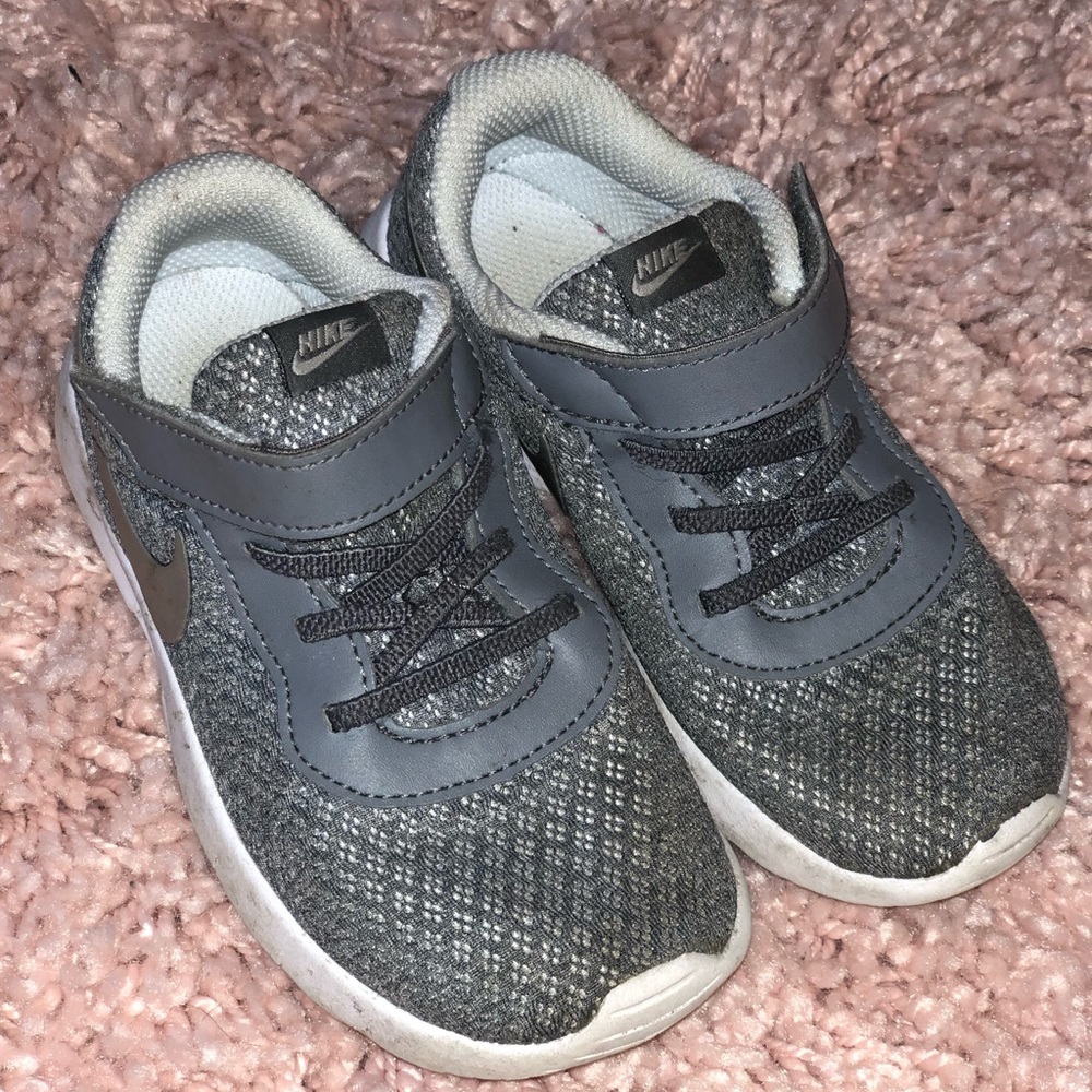 Grey & silver soft toddler  Nike’s